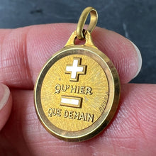 Load image into Gallery viewer, Augis French More Than Yesterday 18K Yellow Gold Love Charm Pendant