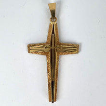 Load image into Gallery viewer, French 18K Yellow Gold Cross Pendant