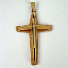 Load image into Gallery viewer, French 18K Yellow Gold Cross Pendant