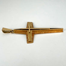 Load image into Gallery viewer, French 18K Yellow Gold Cross Pendant