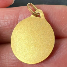 Load image into Gallery viewer, Vintage French St Christopher 18K Yellow Gold Religious Medal Pendant
