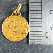 Load image into Gallery viewer, Vintage French KimberleySaint Christopher 18K Yellow Gold Medal Pendant