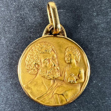 Load image into Gallery viewer, Vintage French KimberleySaint Christopher 18K Yellow Gold Medal Pendant