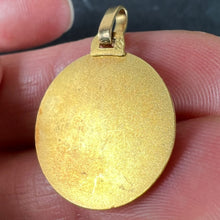 Load image into Gallery viewer, Vintage French 18K Yellow Gold Saint Christopher Religious Charm Pendant
