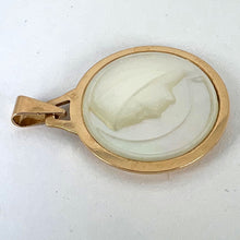Load image into Gallery viewer, French Virgin Mary Mother of Pearl 18K Yellow Gold Charm Pendant