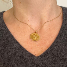 Load image into Gallery viewer, French Paul Brandt St Christopher 18K Yellow Gold Charm Pendant Medal