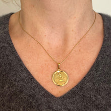 Load image into Gallery viewer, Vintage Augis More Than Yesterday 18K Yellow Gold Love Charm Pendant