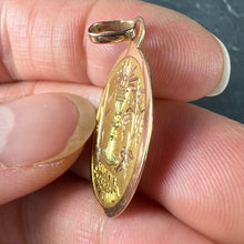 Load image into Gallery viewer, French First Communion 18K Rose Yellow Gold Medal Pendant