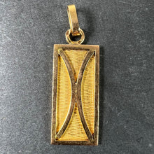 Load image into Gallery viewer, French 18K Yellow Gold Zodiac Pisces Symbol Charm Pendant