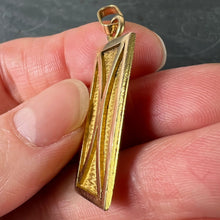 Load image into Gallery viewer, French 18K Yellow Gold Zodiac Pisces Symbol Charm Pendant