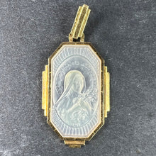 Load image into Gallery viewer, French St Therese Mother of Pearl 18K Yellow Gold Charm Pendant