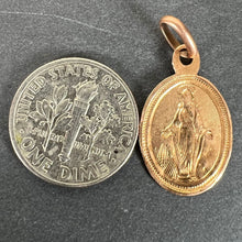 Load image into Gallery viewer, French Virgin Mary 18K Rose Gold Charm Pendant