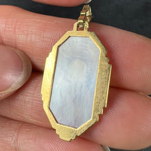 Load image into Gallery viewer, French St Therese Mother of Pearl 18K Yellow Gold Charm Pendant
