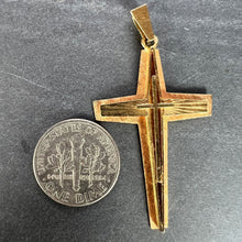 Load image into Gallery viewer, French 18K Yellow Gold Cross Pendant