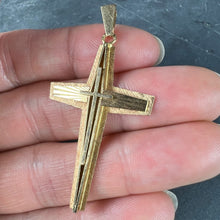 Load image into Gallery viewer, French 18K Yellow Gold Cross Pendant
