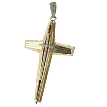 Load image into Gallery viewer, French 18K Yellow Gold Cross Pendant