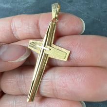 Load image into Gallery viewer, French 18K Yellow Gold Cross Pendant