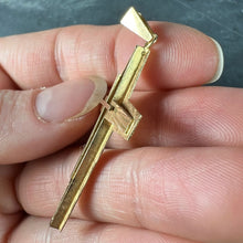 Load image into Gallery viewer, French 18K Yellow Gold Cross Pendant