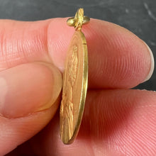 Load image into Gallery viewer, French Saint Peter 18K Yellow Gold Charm Pendant Medal