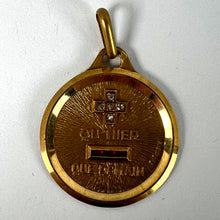 Load image into Gallery viewer, Augis French Plus Hier Ruby Diamond 18K Yellow Gold Love Charm Pendant