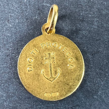 Load image into Gallery viewer, Italian Dio Ti Protegga God Protect You 18K Yellow Gold Charm Pendant