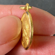 Load image into Gallery viewer, Italian Dio Ti Protegga God Protect You 18K Yellow Gold Charm Pendant