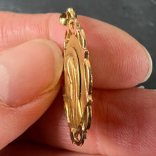 Load image into Gallery viewer, French Pageri Perroud Virgin Mary 18K Yellow Gold Framed Medal Pendant