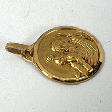 Load image into Gallery viewer, Vintage French St Christopher 18K Yellow Gold Religious Medal Pendant