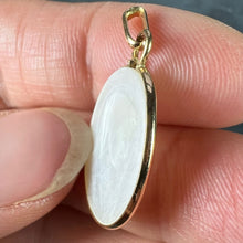 Load image into Gallery viewer, French Virgin Mary Mother of Pearl 18K Yellow Gold Charm Pendant