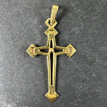 Load image into Gallery viewer, Vintage French 18K Yellow Gold Cross Pendant