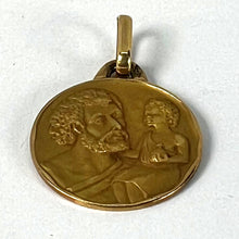 Load image into Gallery viewer, Vintage French KimberleySaint Christopher 18K Yellow Gold Medal Pendant