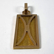 Load image into Gallery viewer, French 18K Yellow Gold Zodiac Pisces Symbol Charm Pendant