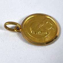 Load image into Gallery viewer, Italian Dio Ti Protegga God Protect You 18K Yellow Gold Charm Pendant