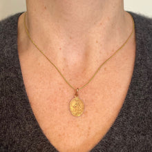 Load image into Gallery viewer, French Virgin Mary 18K Rose Gold Charm Pendant