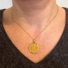 Load image into Gallery viewer, Augis French More Than Yesterday 18K Yellow Gold Love Charm Pendant
