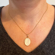 Load image into Gallery viewer, French Virgin Mary Mother of Pearl 18K Yellow Gold Charm Pendant