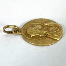 Load image into Gallery viewer, Antique French 18K Yellow Gold Virgin Mary Religious Pendant Medal
