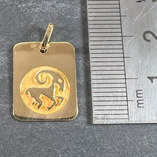 Load image into Gallery viewer, French Ares Starsign Zodiac 18K Yellow Gold Charm Medal Pendant