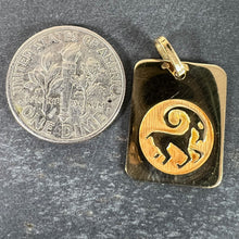 Load image into Gallery viewer, French Ares Starsign Zodiac 18K Yellow Gold Charm Medal Pendant