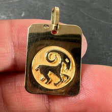 Load image into Gallery viewer, French Ares Starsign Zodiac 18K Yellow Gold Charm Medal Pendant
