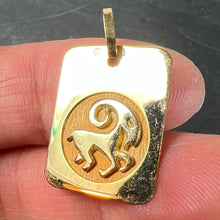 Load image into Gallery viewer, French Ares Starsign Zodiac 18K Yellow Gold Charm Medal Pendant