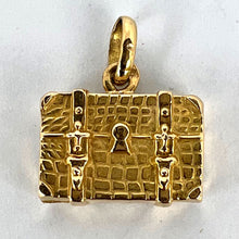 Load image into Gallery viewer, French 18K Yellow Gold Travel Case Suitcase Charm Pendant