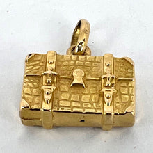 Load image into Gallery viewer, French 18K Yellow Gold Travel Case Suitcase Charm Pendant