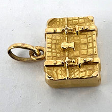 Load image into Gallery viewer, French 18K Yellow Gold Travel Case Suitcase Charm Pendant