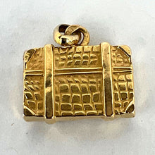 Load image into Gallery viewer, French 18K Yellow Gold Travel Case Suitcase Charm Pendant