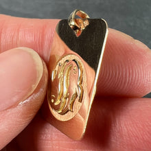 Load image into Gallery viewer, French Pisces Starsign Zodiac 18K Yellow Gold Charm Medal Pendant