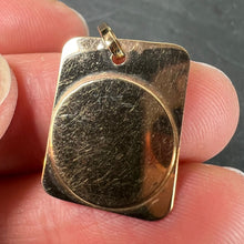 Load image into Gallery viewer, French Pisces Starsign Zodiac 18K Yellow Gold Charm Medal Pendant