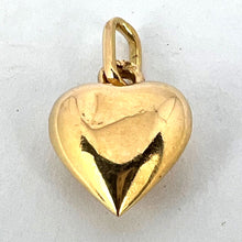 Load image into Gallery viewer, French 18K Gold Puffy Love Heart Charm Pendant