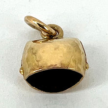 Load image into Gallery viewer, French 18K Yellow Gold Hammered Cow Bell Charm Pendant