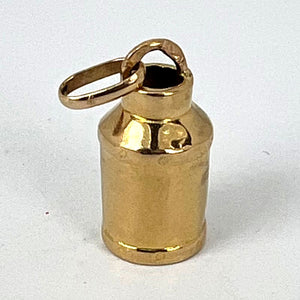 French 18K Yellow Gold Milk Churn Charm Pendant